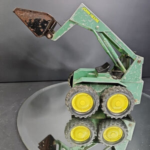 Vintage ERTL John Deere 1/16 Diecast Skid Steer Loader Missing Pieces READ